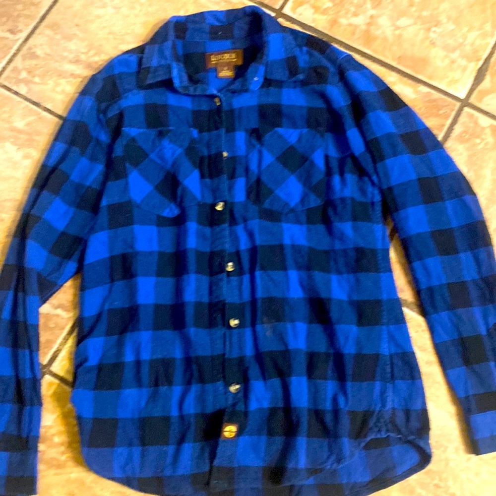 Blue flannel. Great condition.